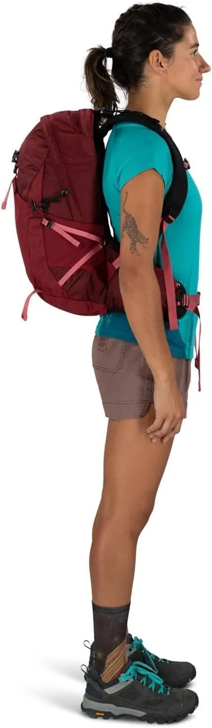 Osprey Tempest 20L Women's Hiking Backpack with Hipbelt, Kakio Pink, WM/L