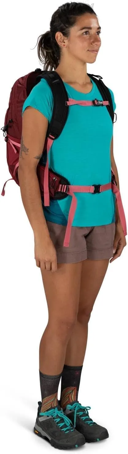 Osprey Tempest 20L Women's Hiking Backpack with Hipbelt, Kakio Pink, WM/L