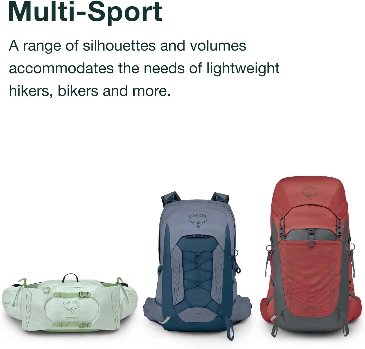 Osprey Tempest 22L Women's Lightweight Hiking Backpack with Hipbelt, Anchor/Blue Atlas