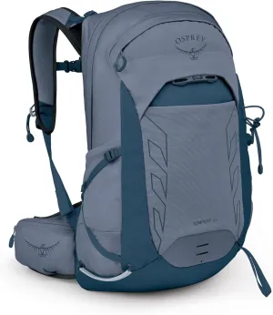 Osprey Tempest 22L Women's Lightweight Hiking Backpack with Hipbelt, Anchor/Blue Atlas