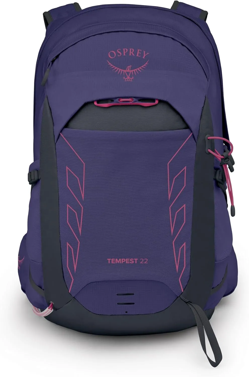 Osprey Tempest 22L Women's Lightweight Hiking Backpack with Hipbelt, Deep Fig/Hotspot Pink