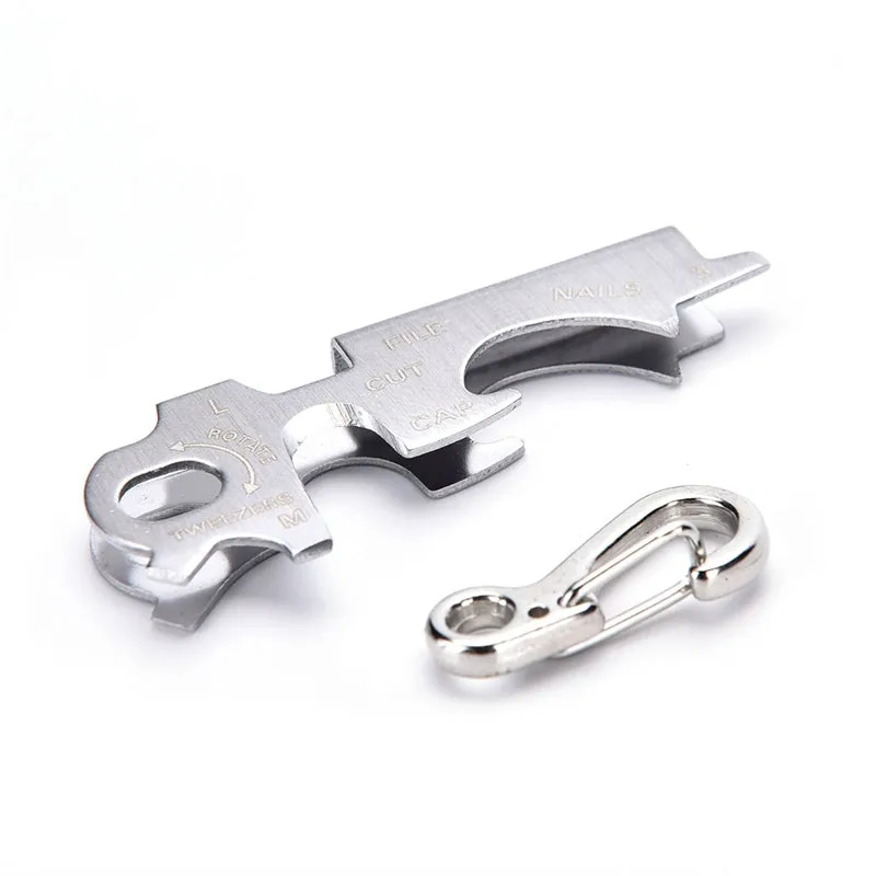 Outdoor 7 In1 Keychain Multitool Steel
