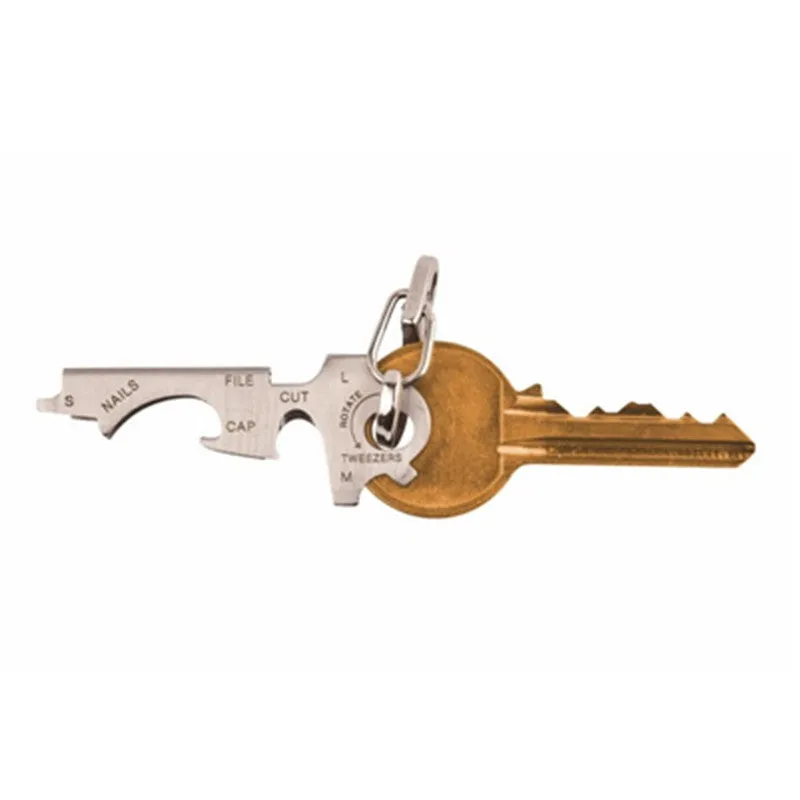 Outdoor 7 In1 Keychain Multitool Steel