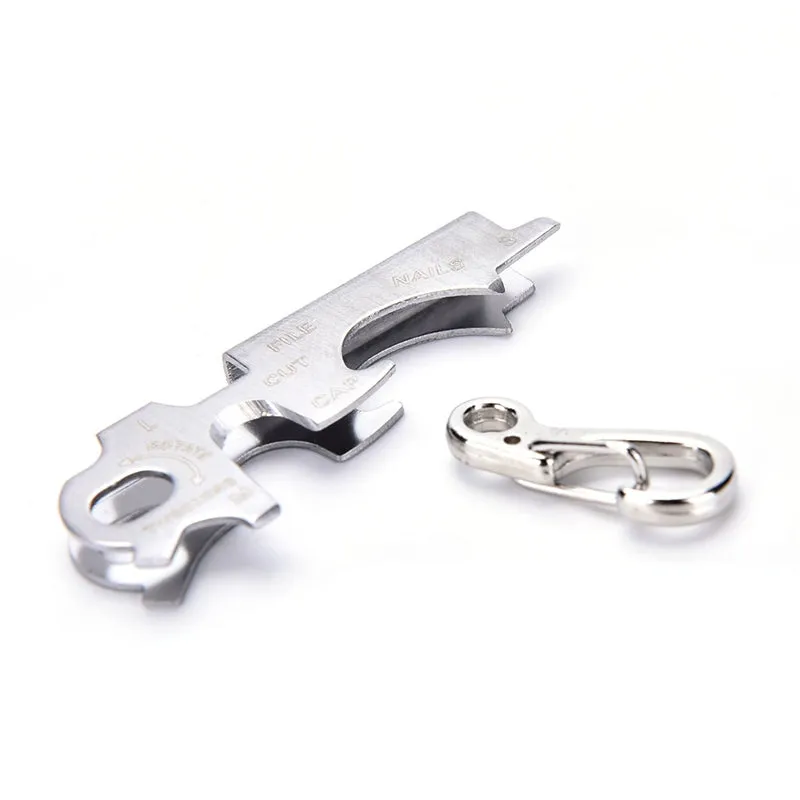 Outdoor 7 In1 Keychain Multitool Steel
