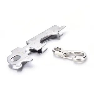 Outdoor 7 In1 Keychain Multitool Steel