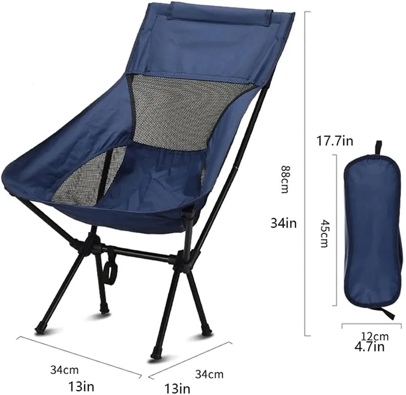 Outdoor Beach Chair Ultra-Light Folding Chair,High-Back Camping Chair,Breathable Mesh Backpack Chair,Outdoor,Camping,Picnic,Hiking,Travel Camping Backpack (Color : C)