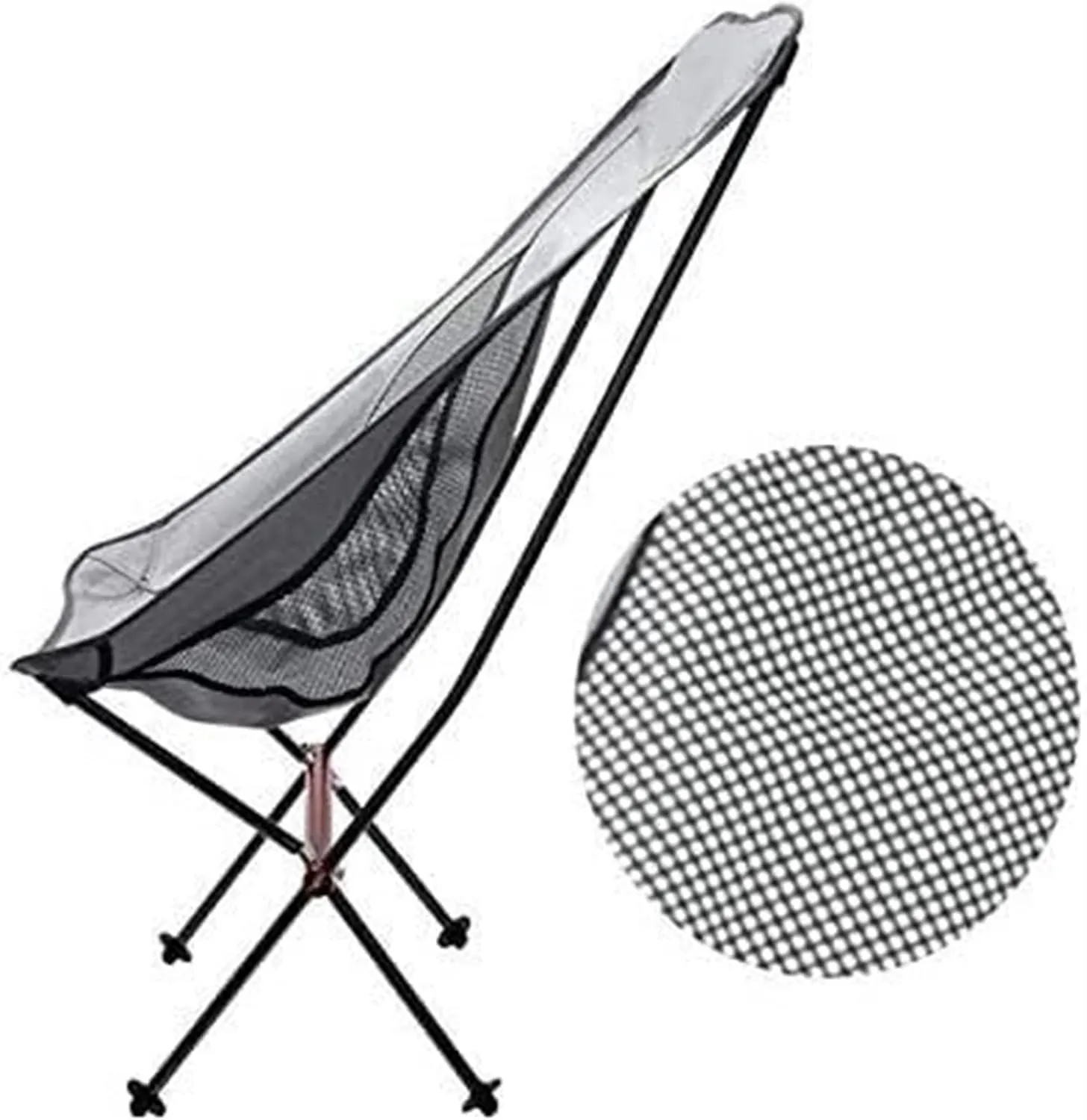 Outdoor Camp Chairs, Ultralight Foldable Camping Chair,Picnic Backrest Seat Folding Aluminum Alloy Stool Lawn Chairs Adults(C)