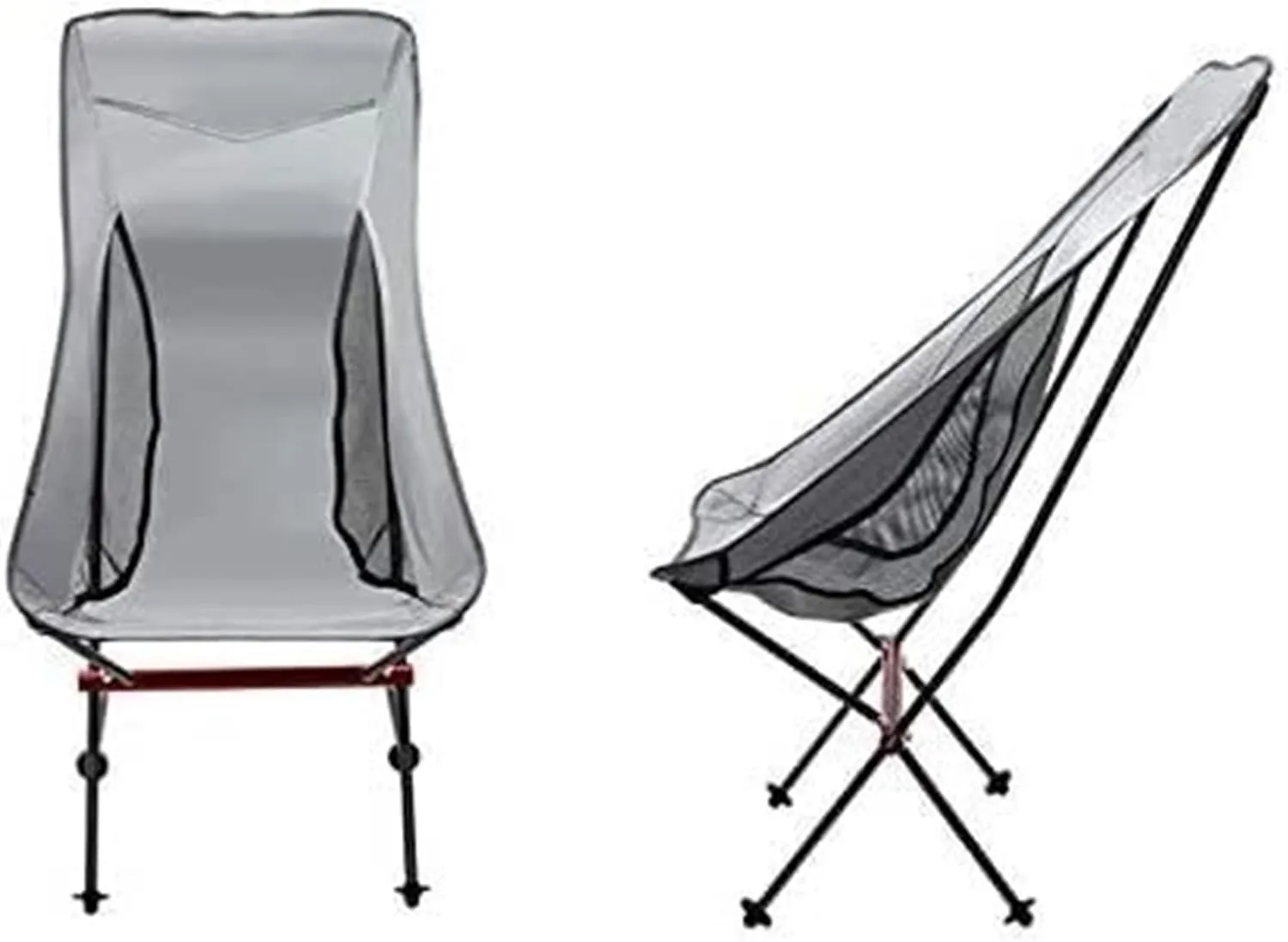 Outdoor Camp Chairs, Ultralight Foldable Camping Chair,Picnic Backrest Seat Folding Aluminum Alloy Stool Lawn Chairs Adults(C)