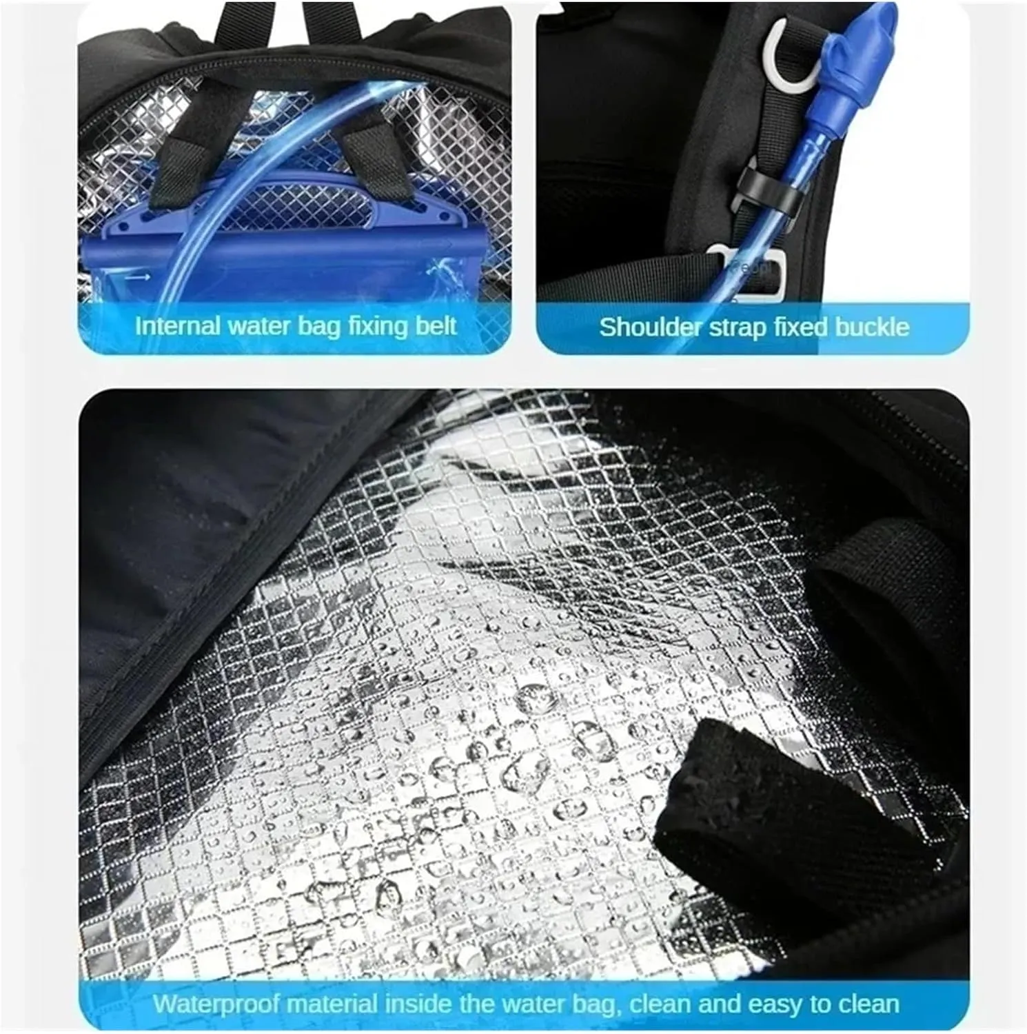 Outdoor Camping Breathable Backpack Large Capacity Outdoor Climbing Bag Trekking Sport Bags Backpack(Gray)