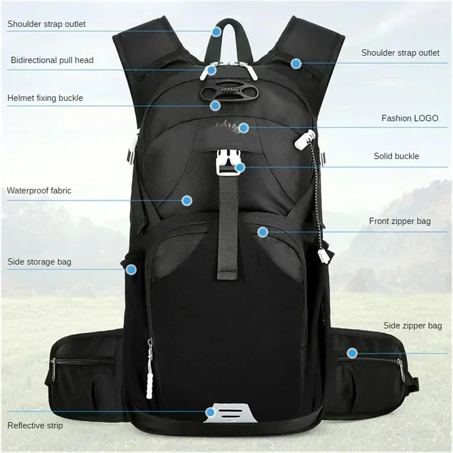 Outdoor Camping Breathable Backpack Large Capacity Outdoor Climbing Bag Trekking Sport Bags Backpack(Gray)