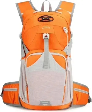 Outdoor Camping Breathable Backpack Large Capacity Outdoor Climbing Bag Trekking Sport Bags Backpack(Orange)