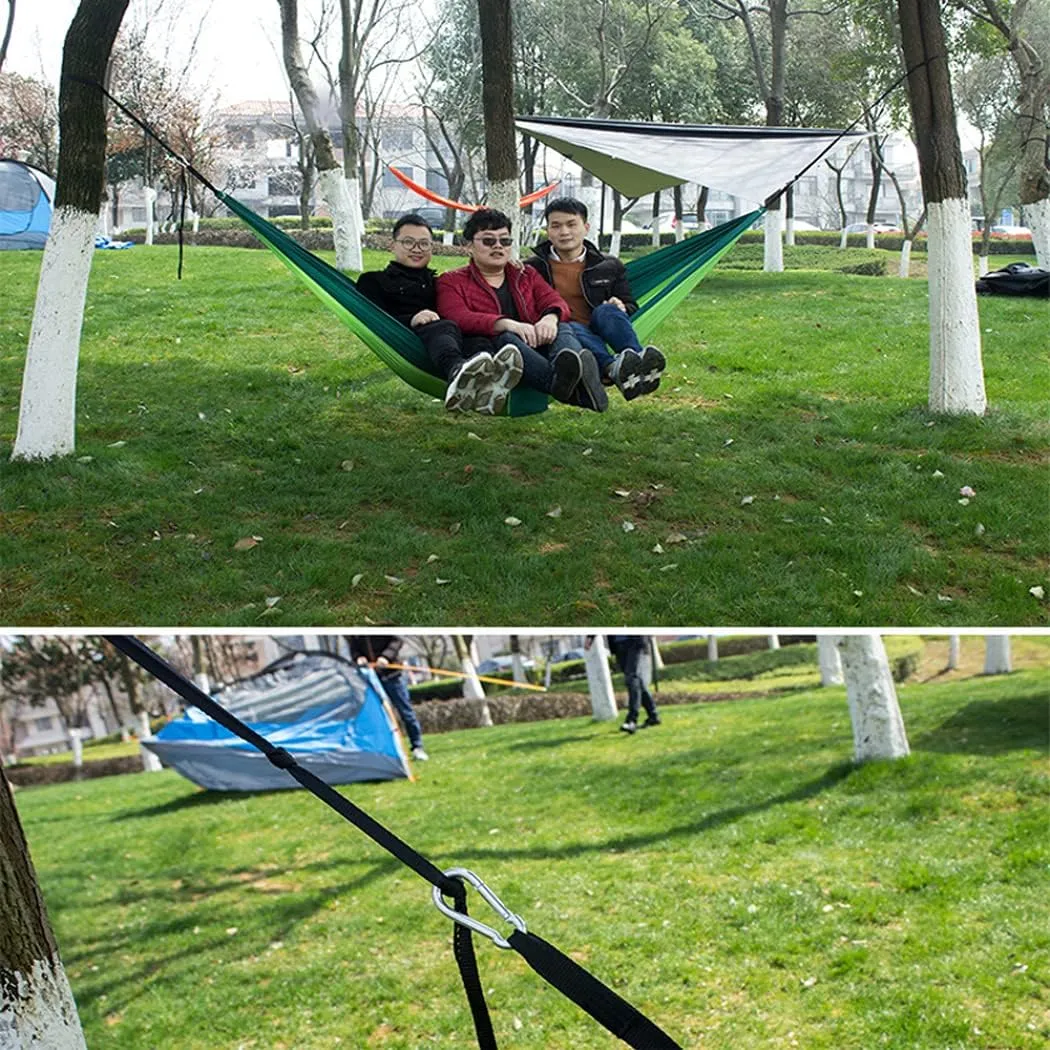 Outdoor Camping Hammock - Travel Hammock with 2 Tree Straps - Portable Backpacking Hammock for Adventure Hiking Travel-Max Load of 800lbs Gift #1