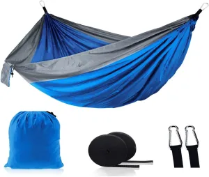 Outdoor Camping Hammock - Travel Hammock with 2 Tree Straps - Portable Backpacking Hammock for Adventure Hiking Travel-Max Load of 800lbs Gift #1