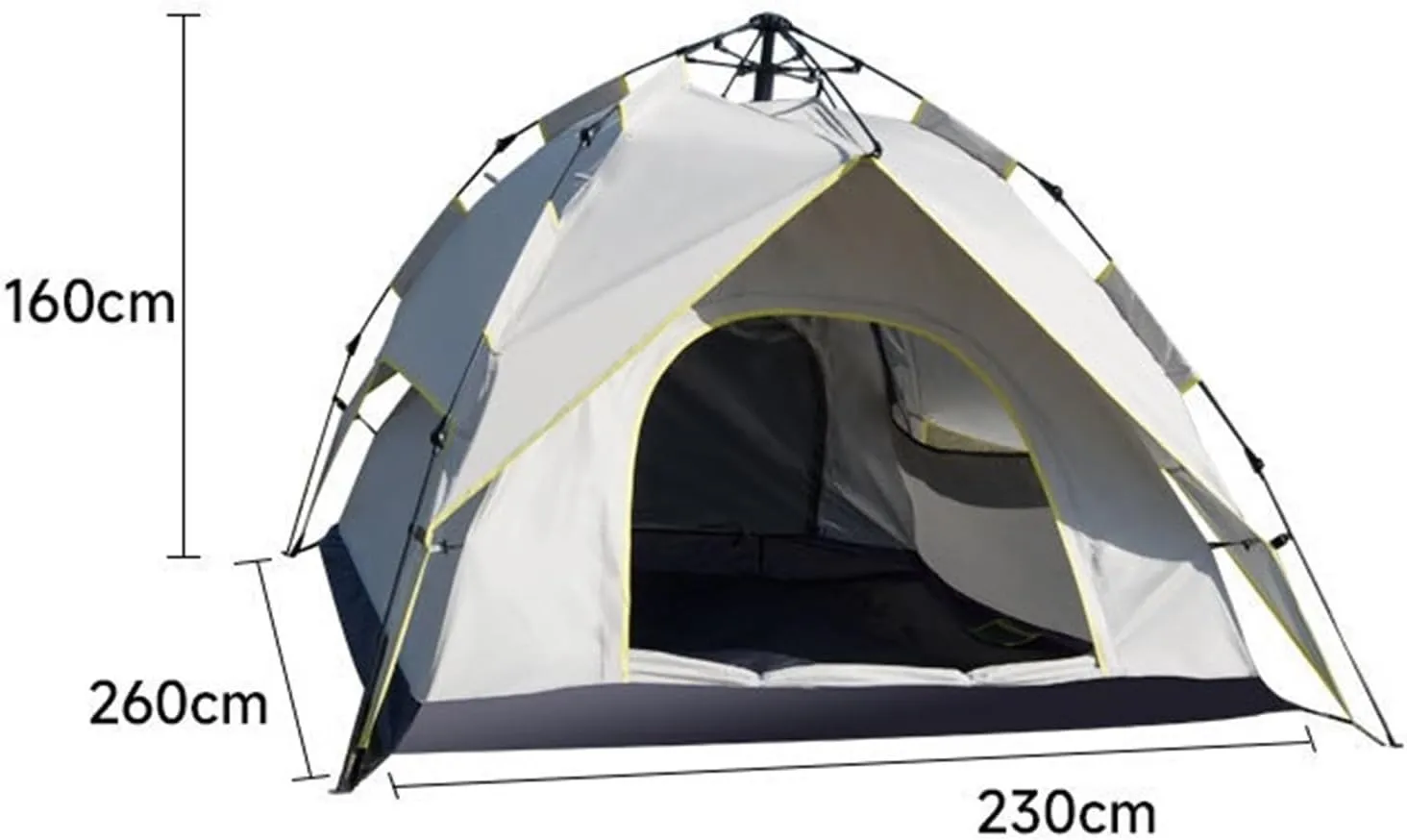 Outdoor Camping Tent Double Layer Waterproof Portable Folding Quick Opening Fully Automatic Picnic Rainproof Mountaineering Camping Tent