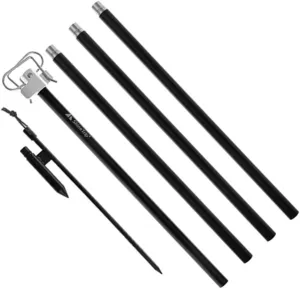 Outdoor Camping Tent Hanging Rack Aluminum Alloy Lamp Pole Lantern Stand Sturdy