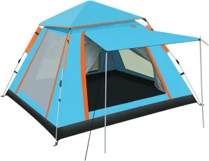 Outdoor Camping Tent,Family Large Tents 4 Person,Easy Setup Tent Sun Shade Protection Sun Shelter