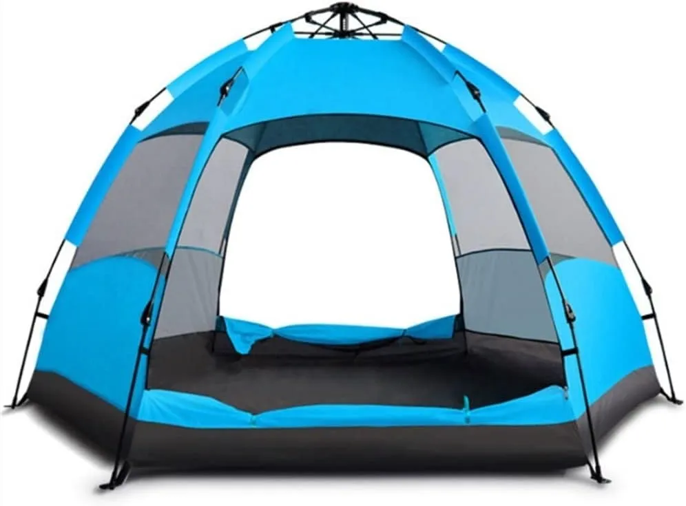 Outdoor Camping Tents 3-4 Person, Waterproof Windproof Easy Setup, Double Layer Family Camping Tent, Suitable for Camping Traveling and Outdoor Gathering