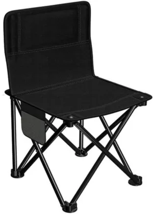 Outdoor Chair Folding Camping Chair Outdoor Folding Backrest Chair Portable Fishing Chair with Side Pocket Lightweight Leisure Chairs Padded Deck Chair Camping Chair Foldable Chair (Color : A)