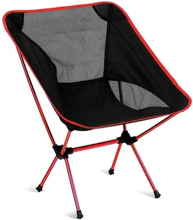 Outdoor Chair Folding Camping Chair Portable Camping Chair Outdoor Lightweight Aluminum Moon Chair Leisure Camping Fishing Chair Folding Stool Camping Chair Foldable Chair