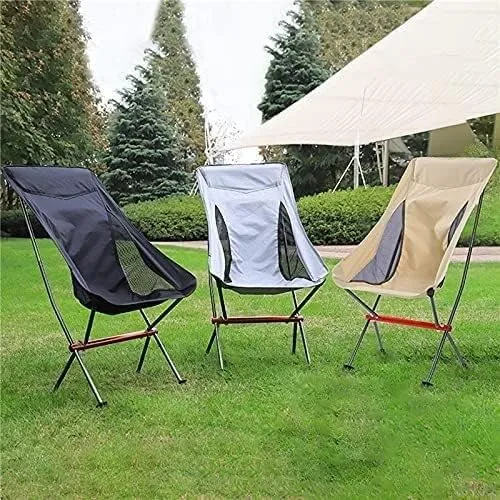 Outdoor Chair Folding Camping Picnic Portable Fishing Breathable Wear-Resistant Aluminum Alloy Backrest Foldable