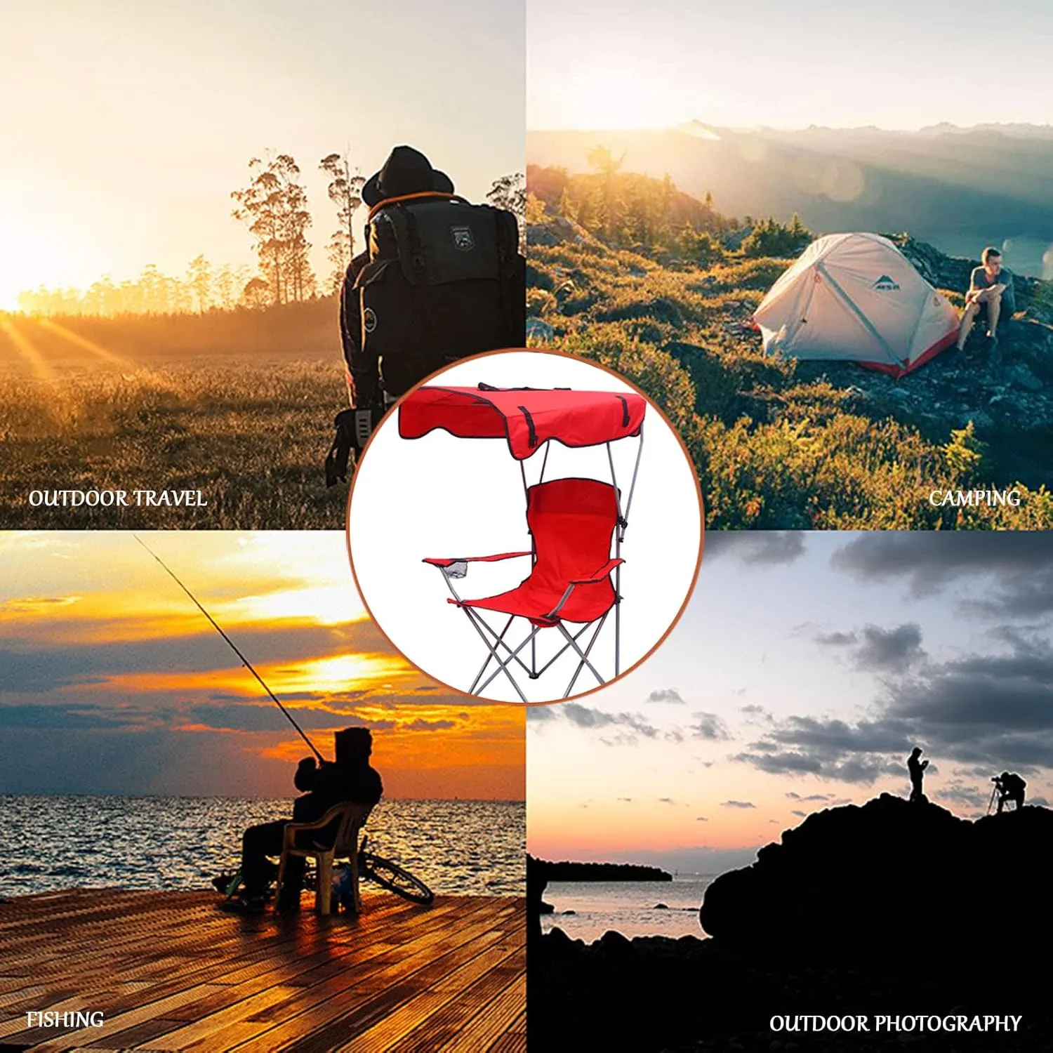 Outdoor Folding Chair Camping Heavy Duty Breathable Mesh Back Armrest Lawn Chairs Portable Camping Chair, with Cup Holder and Back Belt,A,50 * 120CM (B 50 * 120CM)