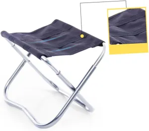 Outdoor Folding Chair Lightweight Aluminum Alloy Fishing Stool Portable Camping Chair for BBQ Travel and Outdoor Relaxation Easy to Carry and Up