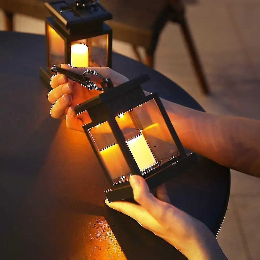 Outdoor Garden Solar Lantern, Candle Light Ip65 Windproof Waterproof For Garden