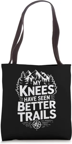 Outdoor Hike Lover Trekking, Mountain Hiker and Hiking Tote Bag