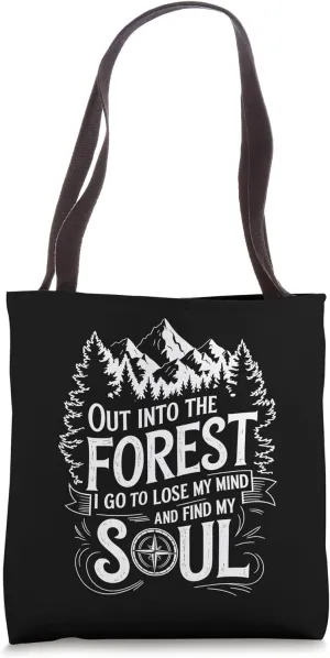 Outdoor Hiking Lover Hike Trekking and Mountain Hiker Tote Bag