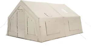 Outdoor Inflatable Camping Tent with Air Pump, 13m² Glamping Tents, Easy Setup 4 Season Windproof House for Fishing, Camping & Hiking,480 X 360 X 250cm