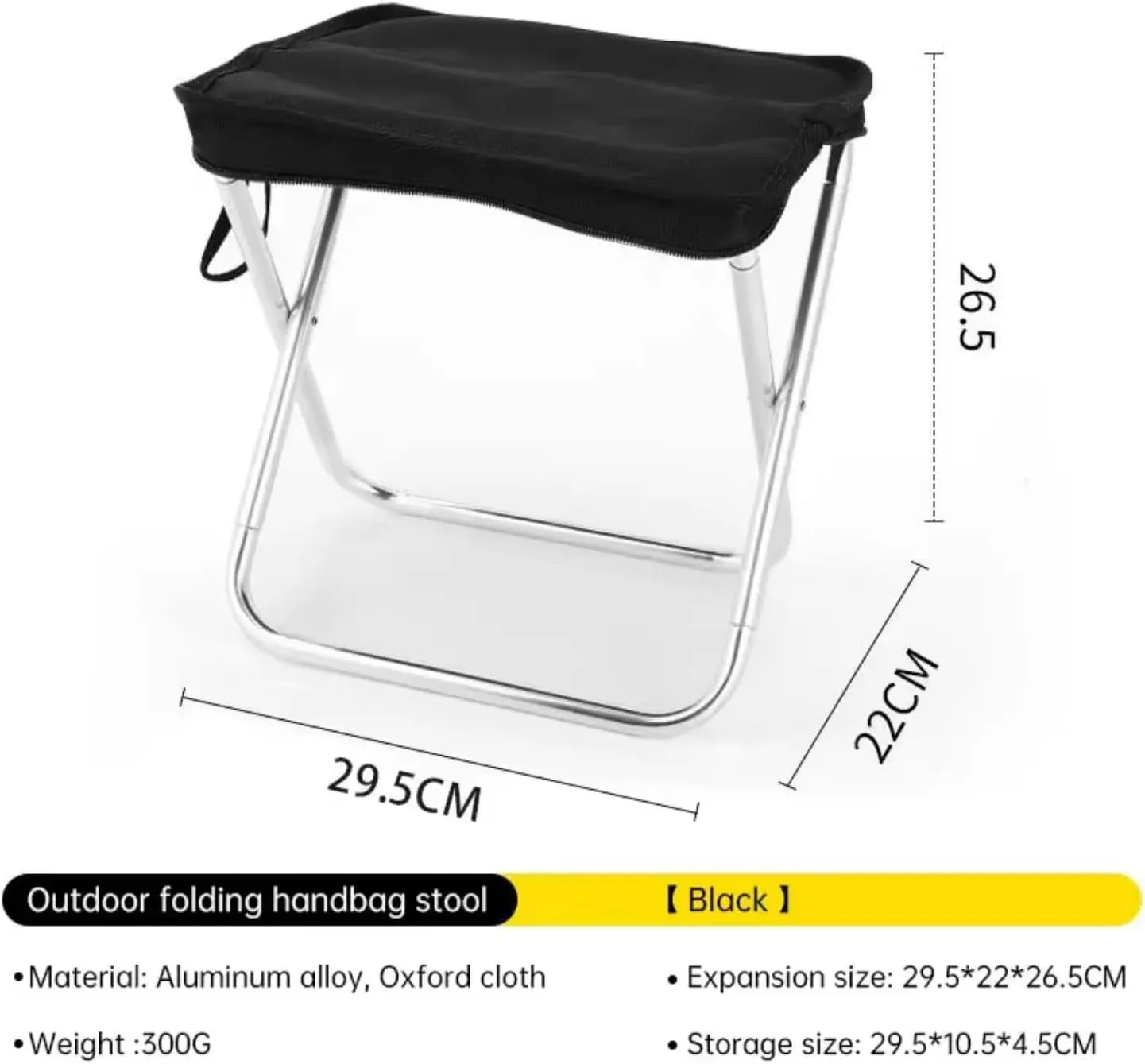Outdoor Lightweight Camping Stool Folding Fishing Chair with Carry Bag Aluminum Alloy Picnic BBQ Mini Portable Seat Beach Chairs