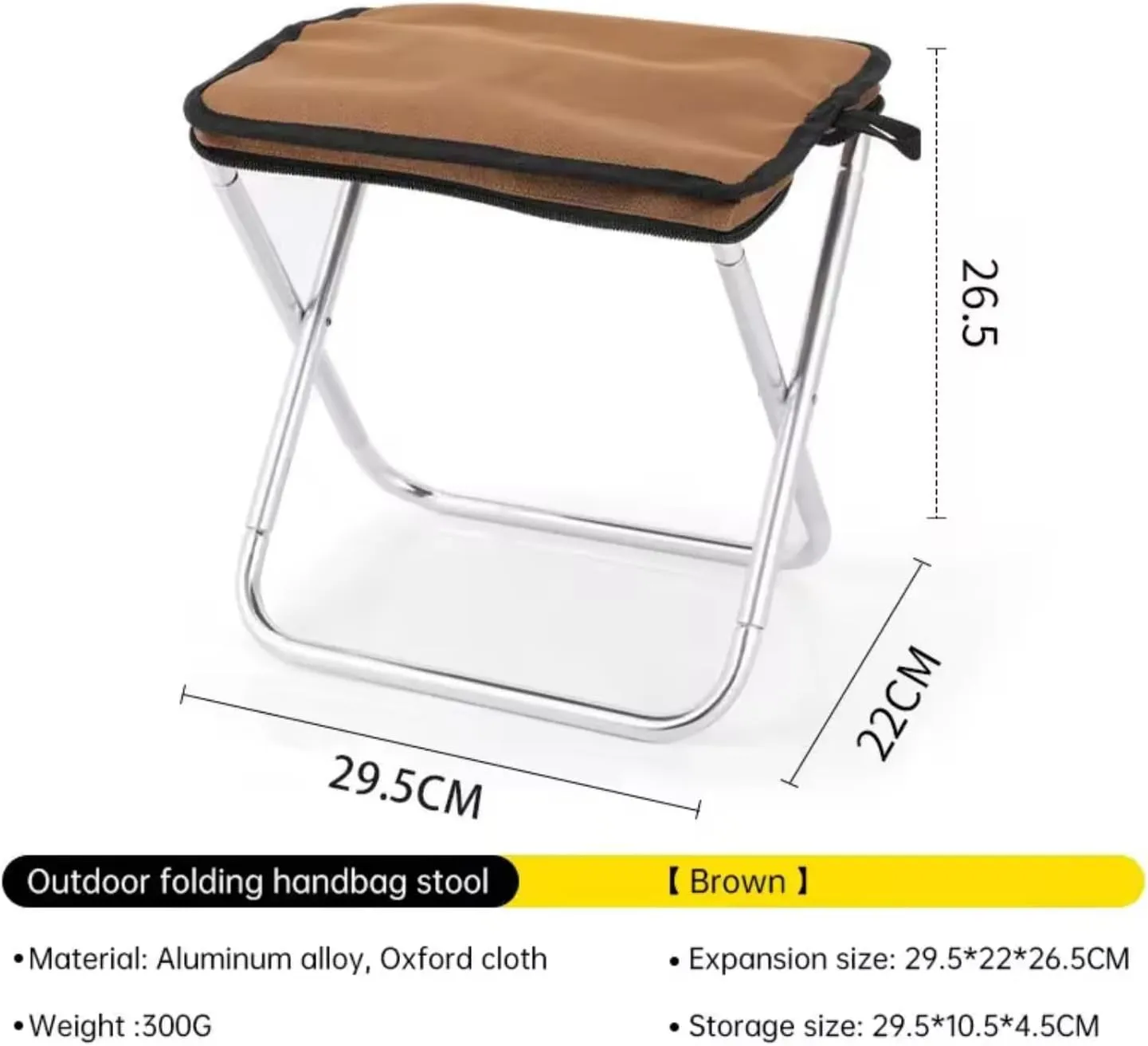 Outdoor Lightweight Camping Stool Folding Fishing Chair with Carry Bag Aluminum Alloy Picnic BBQ Mini Portable Seat Beach Chairs