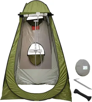 Outdoor Mobile Popping Shower Tent, Easy Setup Beach Camping Hiking Portable Changing Dressing Room Mobile Toilet Instant Tent Sun Shelter