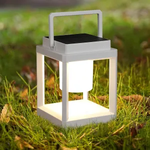 Outdoor Table Lamp, Led Lamps for Nightstand, Solar Lanterns Outdoor Hanging for Patio Waterproof, Cordless Battery Operated Lamp, Rechargeable Solar Lantern for Reading, Decor, Camping