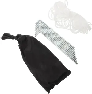 Outdoor Tent Stakes 7 Pack of Metal Ground Stakes Enhanced Holding Power Versatile Camping Accessories
