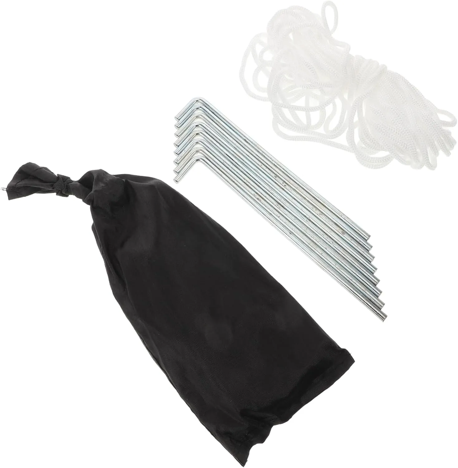 Outdoor Tent Stakes 7 Pack of Metal Ground Stakes Enhanced Holding Power Versatile Camping Accessories