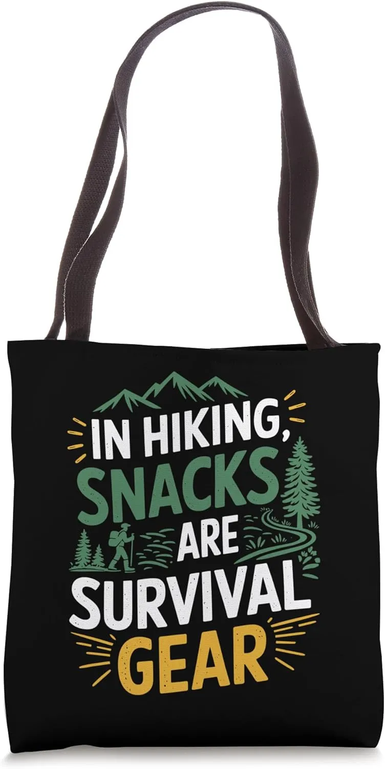 Outdoor Trekking Hike Lover, Mountain Hiker Trekking Hiking Tote Bag