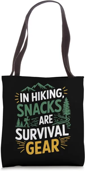 Outdoor Trekking Hike Lover, Mountain Hiker Trekking Hiking Tote Bag