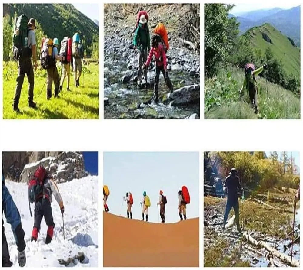 Outdoor Trekking Poles, Hiking Poles, Adjustable Walking Sticks, Aluminum Alloy Trekking Sticks, Quick Lock System, Suitable for Hiking, Camping, Climbing, Outdoor