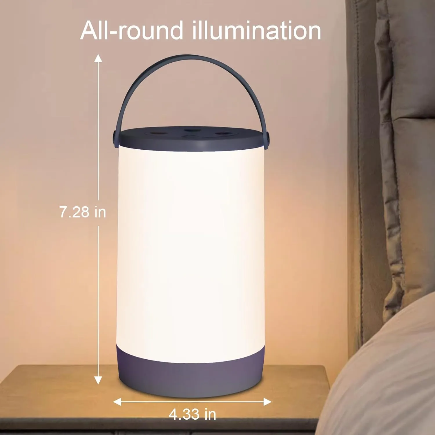 Outdoor Waterproof Hanging Table Lantern, RGB Rechargeable Hanging Lamps Camping Lights, Shower Waterproof RGB Colorchanging Lanterns Dimmable Soft Warm Night Light for Lawn, Pool, Garden, Bar