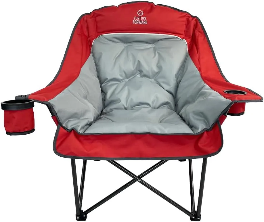 Oversized Folding Camping Chair - Portable and Comfortable, 400 lbs. Weight Capacity - Perfect for Camping and Outdoor Activities