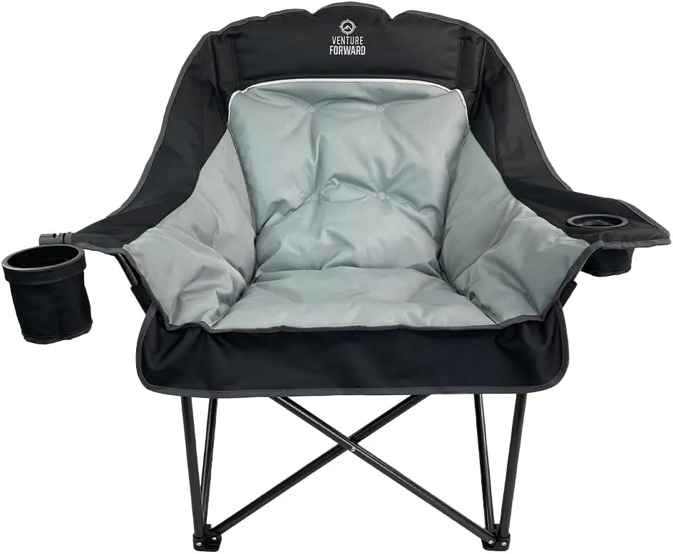 Oversized Folding Camping Chair - Portable and Comfortable, 400 lbs. Weight Capacity - Perfect for Camping and Outdoor Activities