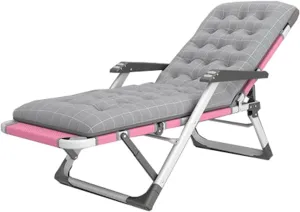 Oversized Padded Zero Gravity Chair, Folding Patio Lounge Recliner with Armrest, Outdoor Deck & Porch Recliner, 300kg Weight Capacity