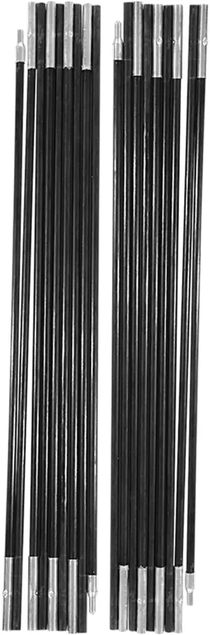Ozark Trail Replacement Parts Ozark Trail Tent Replacement Poles Tent Poles Replacement Fiberglass Tent Pole 4.9M Camping Tent Pole Bars Kit For Spare Replacement, 9 Section Tent Support Rods Suitable