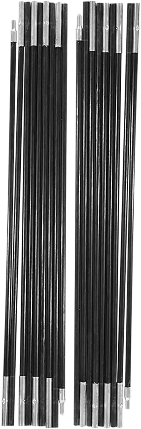 Ozark Trail Replacement Parts Ozark Trail Tent Replacement Poles Tent Poles Replacement Fiberglass Tent Pole 4.9M Camping Tent Pole Bars Kit For Spare Replacement, 9 Section Tent Support Rods Suitable