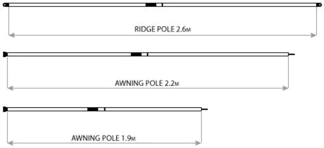 Oztent Telescopic Poles