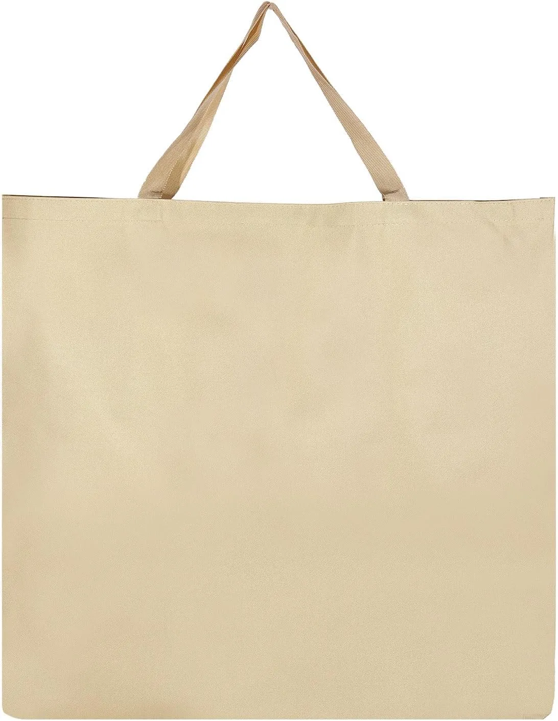 PATIKIL 23"x24" Camp Chair Bag Replacement, Folding Chair Bag Beach Chair Storage Bag Stadium Chair Carrying Bag Moving Bag with Hook-and-Loop for Travel Outdoor Camping, Beige