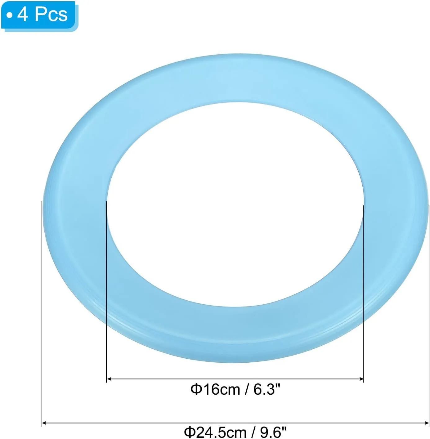PATIKIL Flying Rings, PP Plastic Flying Discs for Sports Outdoor Playing Game Beach Pool Camping