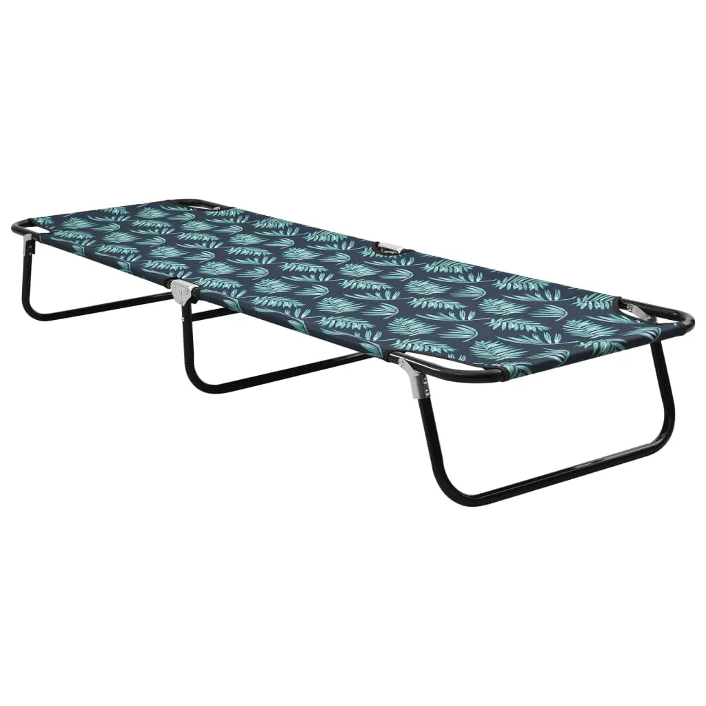 Patio Lounge Chair Folding Sunlounger Outdoor Sunbed for Poolside Steel