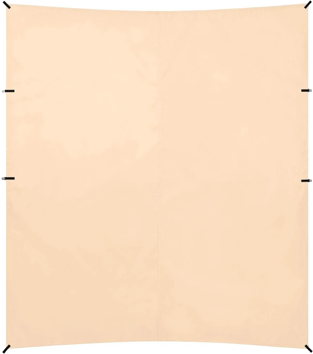 Peachpuff Beige Beach Cabana Tent UPF50  Water-Resistant Shade Sun Shelter with Sand Shovel, Sandbags for Camping, Fishing, Backyard Fun